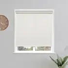 SET-OF-2 Sunoff Roller Shade Blinds Cordless Blackout Beige 33"W x 72"H