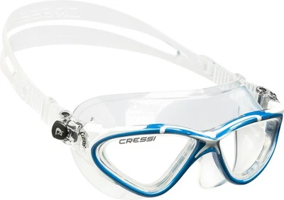 Cressi Planet Swim Mask - Adult - 2025 - Clear/White/Blue