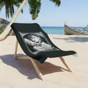 Momo ayase Queen of Sas black tarot card goth Beach Towel dandadan anime manga