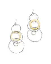 Ippolita Sterling Silver & 18K Yellow Gold Chimera Large Circle Drop Earrings