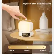 5in1 Bluetooth Music Speaker Alarm Clock Touch LED Night Light Desk Bedside Lamp