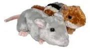 CHIPMUNK & MOUSE Mini Flopsie 7" Stuffed Animal Plush by Aurora