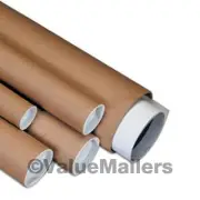 48 - 3 x 6 Kraft Mailing Shipping Packing Storage Tubes With Caps 3x6