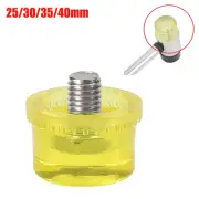 Rubber Hammer Head Replacement Sizes 25/30/35/40mm Machinist Hammer Yellow