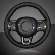 Car Hand Stitched Auto Braid On The Steering Wheel Cover for Jeep Compass 2017