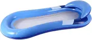 Generic Inflatable Floating Mattress with Headrest Swimming Pool Bed PVC Foldable Water Hammock for Summer Pool Party