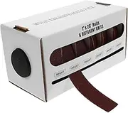 ERINGOGO Sanding Belt Box with Hand Tearable Replace Sandpaper for Metal Glass and Projects Versatile Grits for and
