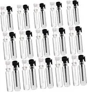 VALICLUD 90Pcs Transparent Dropper Bottles Glass Essential Oil Dispenser with Tight Seal Leak Design for Travel and DIY Blends