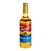 Torani Butter Pecan Flavoring Syrup 750 mL Glass Bottle 880361347