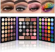 UCANBE Pretty All Set Eyeshadow Palette Pro 86 Colors Makeup Kit Matte Shimmer Eye Shadow Highlighters Contour Blush Powder All In One Makeup Pallet Holiday Christmas Valentine's Day Gift Set