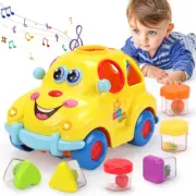 Kaekid Baby Toys 6-12 Months Musical Car Toy with Lights & Sounds, Shape Sort...
