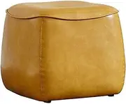 Footstools & Ottomans Footstool Bean Bag Bazaar Cube Sofa Foot Stool Rest Chair PU Square Soft Change Shoe Bench Seat for Makeup Living Room Bedroom Pouffe Stool (Color : Yellow B)