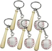 PAMINGONO 5Pcs Baseball Keychain Stylish Sports Pendant for Backpack Bag Purse Unique Baseball Charm Key Ring present for Lovers