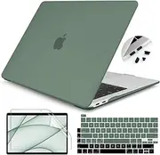 Teryeefi Case Compatible with MacBook Pro 13 inch Case A2338 M1 M2 A2251 A2289 A2159 A1989 A1706 with Touch Bar (2016-2022 Release) ,Alpine Green
