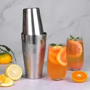 Stainless Steel Cocktail Shaker Cup 700ml & 550ml Drink Mixer Bar Tool Bartender