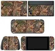 Hunting Camo Switch Skin Full Set Sticker Wrap Vinyl Decal Compatible with Game Switch Standard