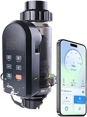 Salt Chlorine Generator for Pool, Self-Cleaning Chlorinator with Titanium Plates and APP Remote Control, Salt Water Pool Chlorinator System,20g/h(10-25K)