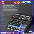 LF# Mixer Sound Mixing Console USB Soundcard DJ Audio 48V Power (8 Channel EU)