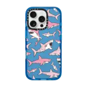 iPhone 16 Pro Impact Case Pink Sharks