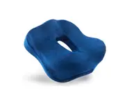 Memory Foam Anti-hemorrhoids Cushion Office Beautiful Buttocks Hollow Chair Cushion Detachable Butterfly Non-slip Cushion-Deep Blue