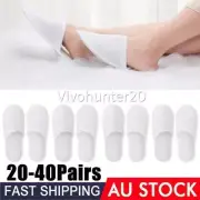 20-40pair Hotel Guest Slippers Towelling closed Toe Disposable Shoes Household