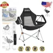 Portable Folding Aluminum Hammock Chair - Supports 400 lbs with Cup Holder