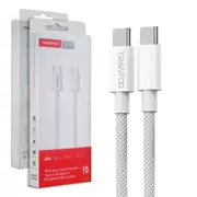 (2 Pack) Tranyoo PD 60W Super Fast Charger USB C to Type C Braided Cable Cord