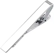 [GLSTOY] Metal Tie Pinch Clips 3pcs Simple Necktie Tie Bar Clasp Clamp for Men Women Spring-loaded for Security Uniform Appearance