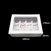 10pcs Cupcake Boxes 12 mini hole Window Face Cake Boxes Cake Wedding Party
