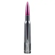 Anti-Theft Chrome Pink Tip 50 Caliber Bullet Stubby Short Antenna For 90-20 Ford (for: Ford)