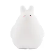 White rabbit silicone colorful patting small night lamp children's bedroom atmosphere lamp color