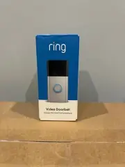 RING - Smart Wireless WiFi Doorbell Camera with Built-in Battery Satin Nickel