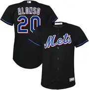 Pete Alonso New York Mets MLB Kids Youth 8-20 Black Alternate Player Jersey