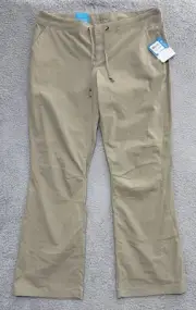 Columbia Anytime Outdoor Bootcut Pant Omni Shield Womens Size 16 Reg NEW Beige