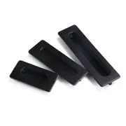 Kitchen Flush Handles Drawer Cabinet Sliding Door Pulls Matte Black Furniture