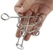 Upgrade Metal Ring Puzzle Brain Teaser Metal Wire Puzzle Educational Toy Ne.pi