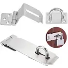 Door Buckle Burglar-proof Gate Bolt Padlock Hasp Door Clasp Lock Shed Latch