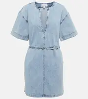 [Frame] Frame Kaftan denim minidress AU 8 blue