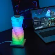 Modular Rotating RGB Lamp – Touch-Activated LED Light for Desk, Wall, or Bedroom