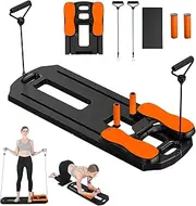 Pilates Board, 2025 Pilates Reformer Set, Multifunctional Abdominal Board, Portable Ab Core Trainer, Foldable Pilates Reformer Board for Home, Black