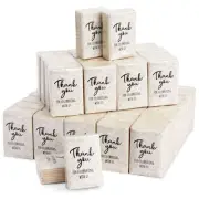 60 Pack Individual Pocket-Size Travel Tissues for Party Favors, 3-Ply, 3 x 2 In