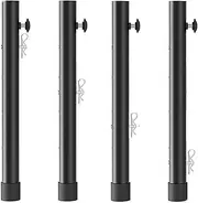 4pack/lot Extendable Table Leg Extensions 4 Height Adjustable Risers Included Extensions For Folding Tables Steel