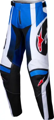 Alpinestars Racer Wurx, textile pants youth , color: Blue/Black/White , size: 24
