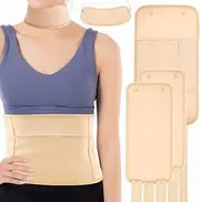 4Pcs Castor Oil Pack Wrap Set Cloth Castor Oil Packs for Stomach Neck and Knee Mess-Free Oil Pack Wrap with Adjustable Elastic Strap Reusable Essential Oil Wrap for Men Women (4)