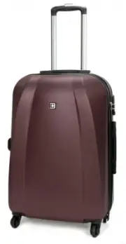 Swiss Luggage Travel Hard Case Suitcase Organiser Lightweight TSA SN6104B 24"