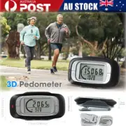 3D Sensor Pedometer Step Walking Distance Calorie Time Counter Jogging Running