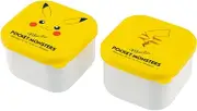 Skater MO2W Mini Seal Container, Storage Container, Side Dish, 6.3 fl oz (160 ml), Set of 2, Pokemon Pikachu Face