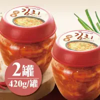 在飛比找momo購物網優惠-【涓豆腐】韓式泡菜(420g/罐 X2罐)