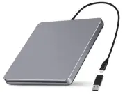 External Drive USB C SuperDrive for Apple, Slot-in CD External Drive for Mac,...