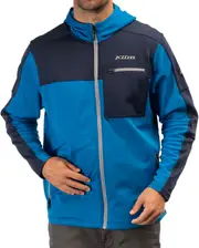 Klim Glacier Hoodie, functional jacket , color: Blue/Dark Blue , size: S